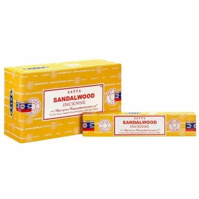 Home fragrances - Set of 12 Sandalwood Incense Sticks by Satya (12/50) - SOMETHING DIFFERENT WHOLESALE