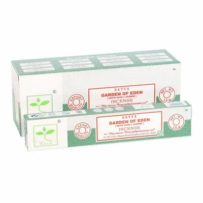 Parfums d'intérieur - Lot de 6 encens Earth Satya Jardin d'Éden (12/50) - SOMETHING DIFFERENT WHOLESALE