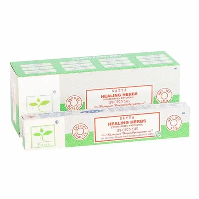 Home fragrances - Set of 6 Earth Satya Healing Herbs Incense (12/50) - SOMETHING DIFFERENT WHOLESALE