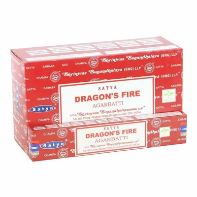 Parfums d'intérieur - Lot de 12 encens parfumés Feu du Dragon de Satya (12/50) - SOMETHING DIFFERENT WHOLESALE