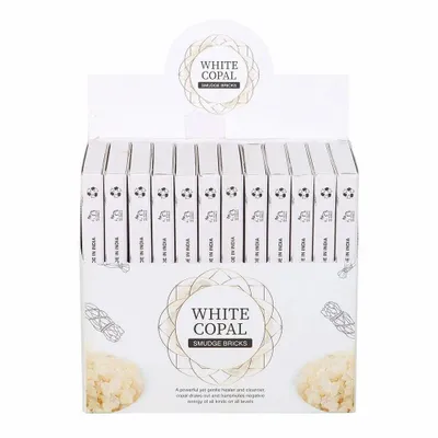 Senteurs - Briques de fumigation en copal Green Tree avec support - SOMETHING DIFFERENT WHOLESALE