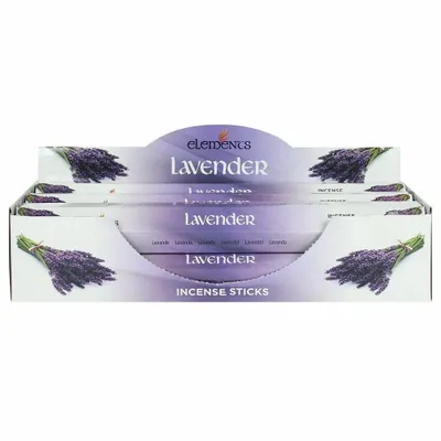 Parfums d'intérieur - Lot de 6 sachets de bâtonnets d'encens à la lavande Elements - SOMETHING DIFFERENT WHOLESALE