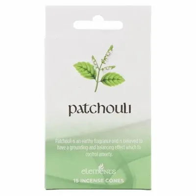 Senteurs - Lot de 12 sachets de cônes d'encens Elements Patchouli - SOMETHING DIFFERENT WHOLESALE
