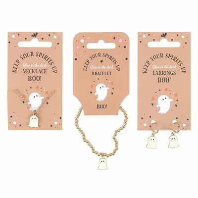 Bijoux - Ensemble de 3 bijoux fantômes phosphorescents - SOMETHING DIFFERENT WHOLESALE