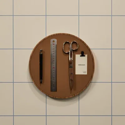 Shelves - NORDIC ROUND Magnetic Catchall – Large Wood & Leather Organizer - WOOD MOOD | :DODOMOOM