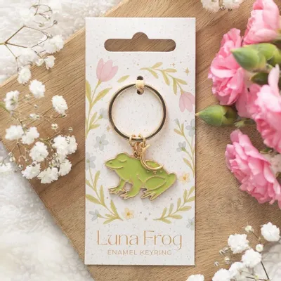 Decorative objects - Luna Frog Keyring - SOMETHING DIFFERENT WHOLESALE
