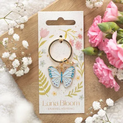 Decorative objects - Luna Butterfly Keyring - SOMETHING DIFFERENT WHOLESALE