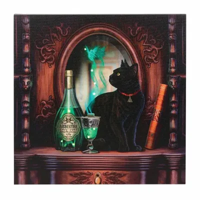 Objets de décoration - Plaque lumineuse en toile Absinthe de Lisa Parker - SOMETHING DIFFERENT WHOLESALE