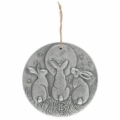 Panels - Silver Effect Moon Shadows Plaque by Lisa Parker - SOMETHING DIFFERENT WHOLESALE