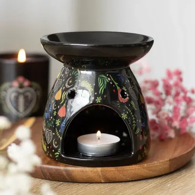 Scents - Midnight Bloom Print Oil Burner - SOMETHING DIFFERENT WHOLESALE