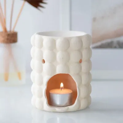 Scents - Cream Speckle Bubble Oil Burner - SOMETHING DIFFERENT WHOLESALE