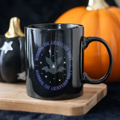 Mugs - Graveyard Shift Bat Mug - SOMETHING DIFFERENT WHOLESALE