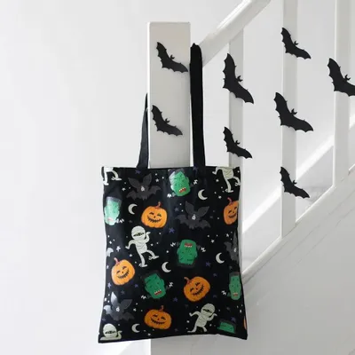 Sacs et cartables - Sac fourre-tout en polycoton à imprimé Monster Mash - SOMETHING DIFFERENT WHOLESALE