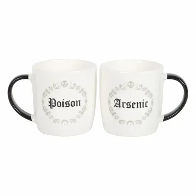 Tasses et mugs - Ensemble de tasses pour couples Poison et Arsenic - SOMETHING DIFFERENT WHOLESALE