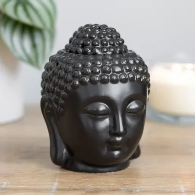 Scents - Black Buddha Head Oil Burner - SOMETHING DIFFERENT WHOLESALE