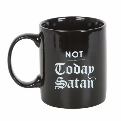 Mugs - Not Today Satan Mug - SOMETHING DIFFERENT WHOLESALE