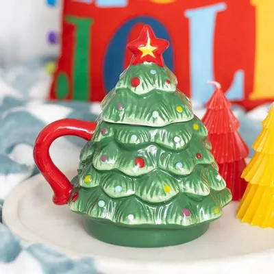 Mugs - Nostalgic Christmas Tree Mug - SOMETHING DIFFERENT WHOLESALE