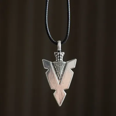 Jewelry - Arrowhead of Strength Viking Cord Necklace - SOMETHING DIFFERENT WHOLESALE