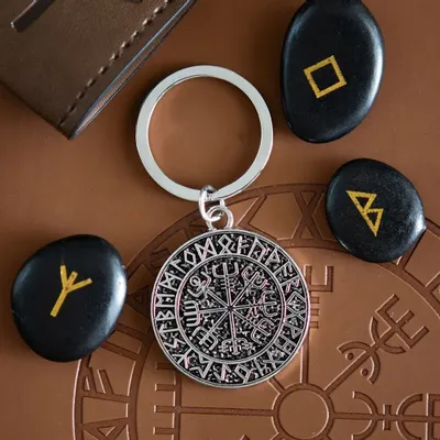 Objets de décoration - Porte-clés Pathfinder Vegvisir - SOMETHING DIFFERENT WHOLESALE
