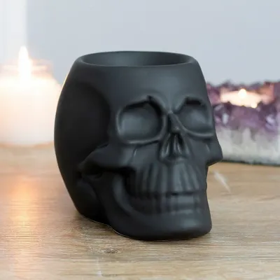 Scents - Black Skull Oil Burner - SOMETHING DIFFERENT WHOLESALE