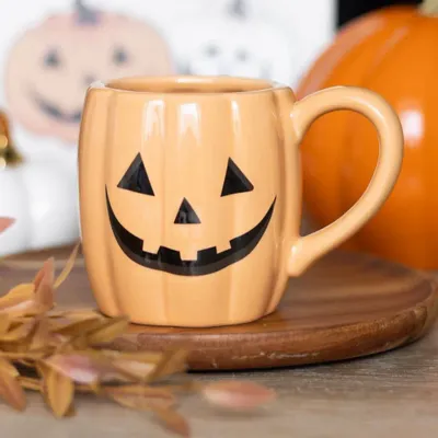 Tasses et mugs - Mug en forme de citrouille Jack-o'-lantern - SOMETHING DIFFERENT WHOLESALE