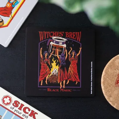 Placemats - Witches' Brew Coaster by Steven Rhodes - SOMETHING DIFFERENT WHOLESALE