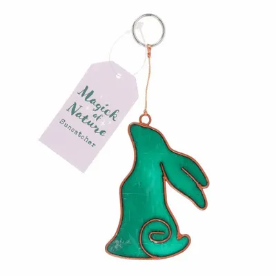Decorative objects - Moon Gazing Hare Suncatcher - SOMETHING DIFFERENT WHOLESALE