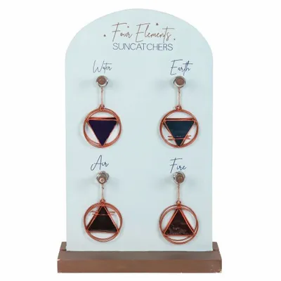 Decorative objects - Set of 24 Four Elements Suncatchers on Display - SOMETHING DIFFERENT WHOLESALE