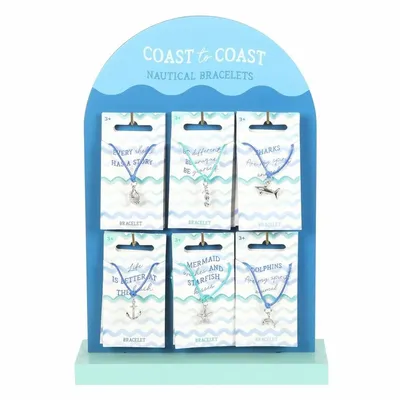 Bijoux - Ensemble de 36 bracelets nautiques exposés - SOMETHING DIFFERENT WHOLESALE