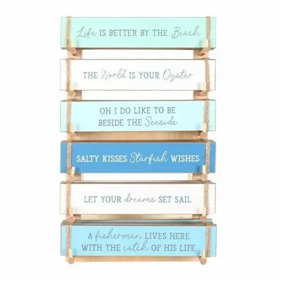 Panels - Set of 36 Nautical Block Signs on Display - SOMETHING DIFFERENT WHOLESALE