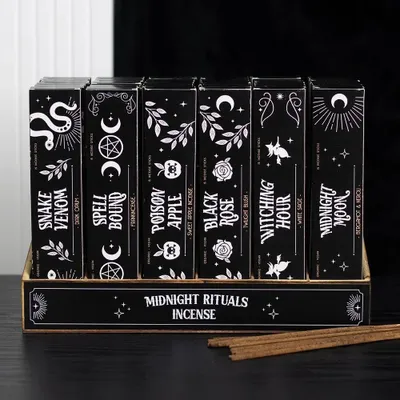 Parfums d'intérieur - Coffret de 36 bâtonnets d'encens Midnight Rituals sous présentoir - SOMETHING DIFFERENT WHOLESALE