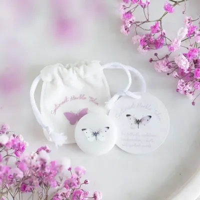 Ornaments - Box of 24 Marble Butterfly Keepsake Tokens in a Bag - SOMETHING DIFFERENT WHOLESALE