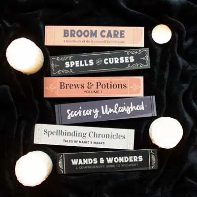 Panels - Set of 36 Halloween Book Block Signs on Display - SOMETHING DIFFERENT WHOLESALE