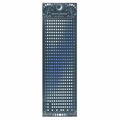 Papeterie - Ensemble de 12 calendriers des phases de la lune bleue 2026 sous présentoir - SOMETHING DIFFERENT WHOLESALE
