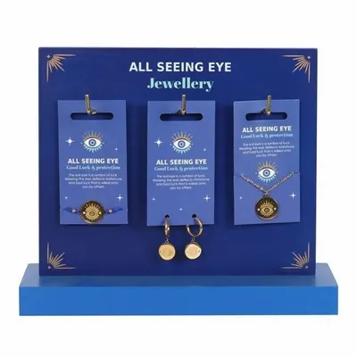 Jewelry - Set of 18 All Seeing Eye Jewellery Pieces on Display - SOMETHING DIFFERENT WHOLESALE