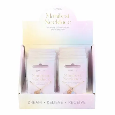 Jewelry - Set of 18 Opalite Manifestation Necklaces - SOMETHING DIFFERENT WHOLESALE