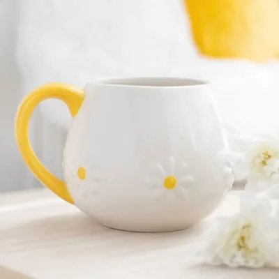 Tasses et mugs - Mug rond à motif marguerite - SOMETHING DIFFERENT WHOLESALE