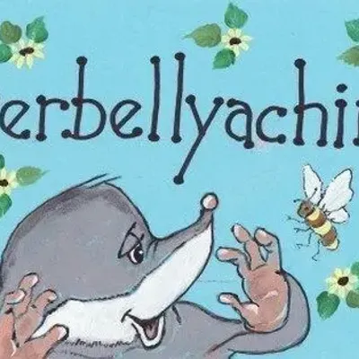 Panels - Quit Yer Belly Aching Smiley Sign - SOMETHING DIFFERENT WHOLESALE