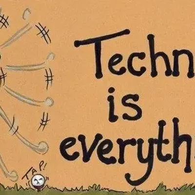 Panels - Technique Is Everything Smiley Sign - SOMETHING DIFFERENT WHOLESALE