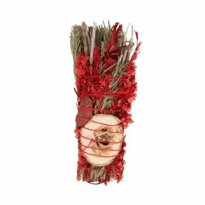 Senteurs - Bâton rituel de purification de 15 cm avec romarin, sauge et jaspe rouge - SOMETHING DIFFERENT WHOLESALE