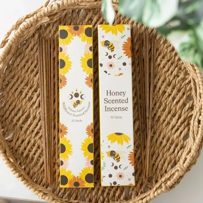 Home fragrances - Set of 2 Honey and Wildflower Incense Stick Packs - SOMETHING DIFFERENT WHOLESALE