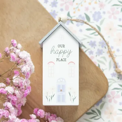 Other wall decoration - Our Happy Place Hanging House Decoration - SOMETHING DIFFERENT WHOLESALE