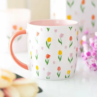 Tasses et mugs - Mug à motif tulipe - SOMETHING DIFFERENT WHOLESALE