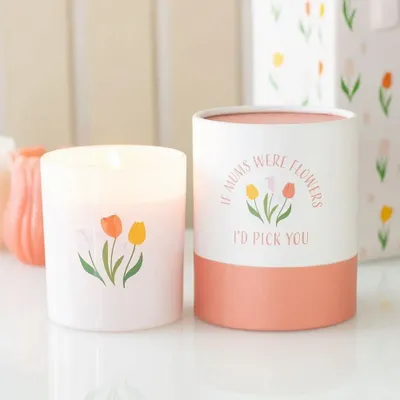 Candles - If Mums Were Flowers French Tulip Candle - SOMETHING DIFFERENT WHOLESALE