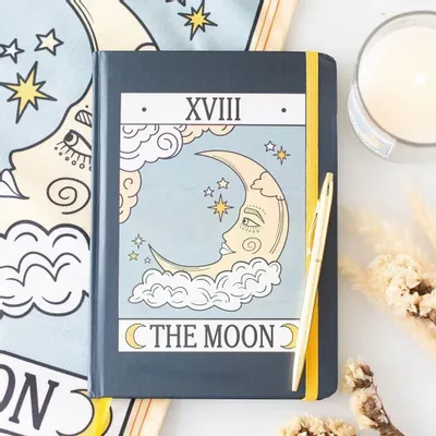 Papeterie - Carnet de notes A5 vintage Tarot de la Lune - SOMETHING DIFFERENT WHOLESALE