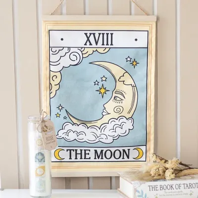 Other wall decoration - The Moon Vintage Tarot Wall Hanging - SOMETHING DIFFERENT WHOLESALE