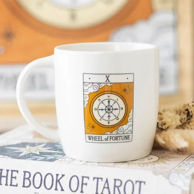Mugs - The Wheel of Fortune Vintage Tarot Mug - SOMETHING DIFFERENT WHOLESALE