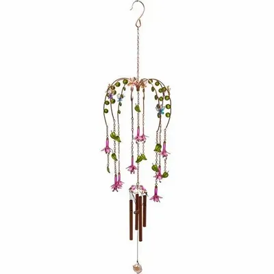 Objets de décoration - Carillon éolien fuchsia - SOMETHING DIFFERENT WHOLESALE