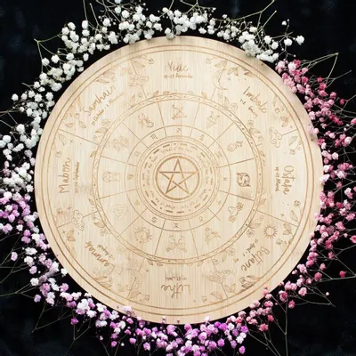 Placemats - Wheel of the Year Serving Board - SOMETHING DIFFERENT WHOLESALE