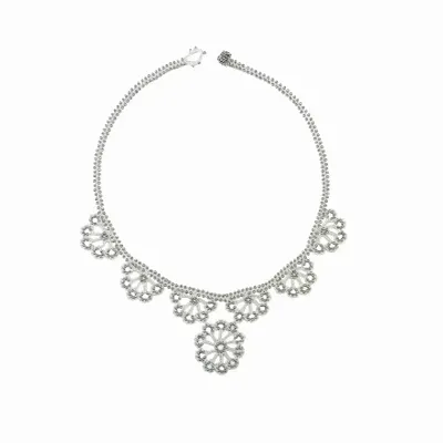Bijoux - COLLIER EN TEXTILE AU MOTIF GRAPHIQUE, MODÈLE HAWA - KARAWAN AUTHENTIC